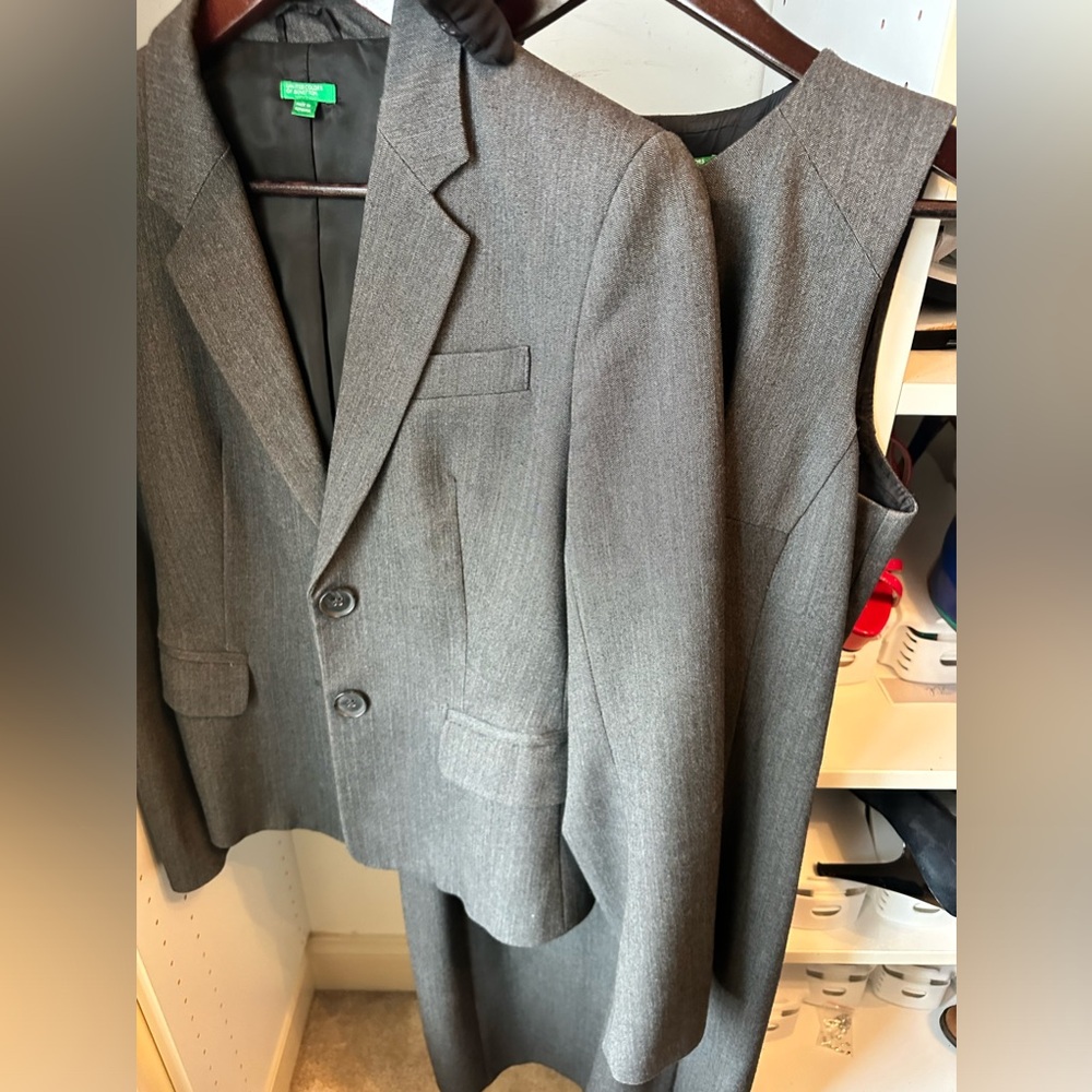 MATCHING GREY DRESS, BLAZOR, AND SKIRT BUNDLE